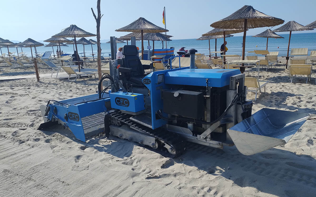 Puliscispiaggia Speed Tapiro carro Maggiorato